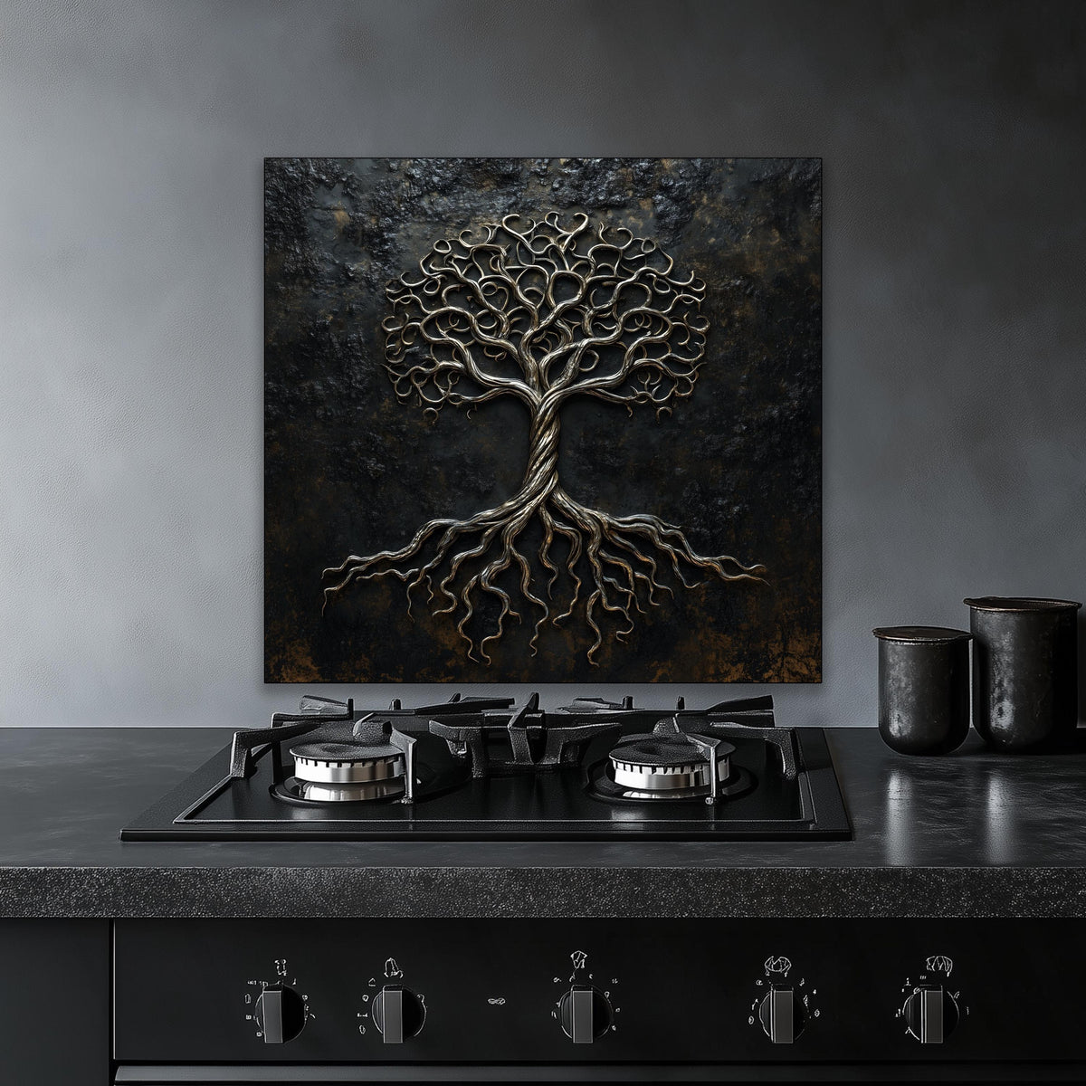 Tree of life glass decor