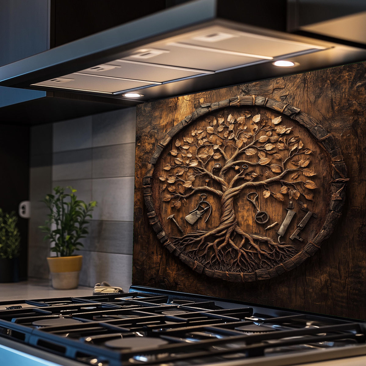 Heat Resistant Stove Backsplash