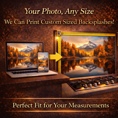 Sunset Ocean Glass Backsplash, Golden Sea Landscape Stove Guard, Heat Resistant Easy Clean Art
